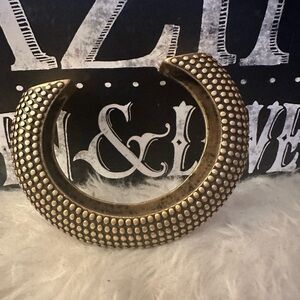 J. Crew Gold Dotted Cuff Bracelet